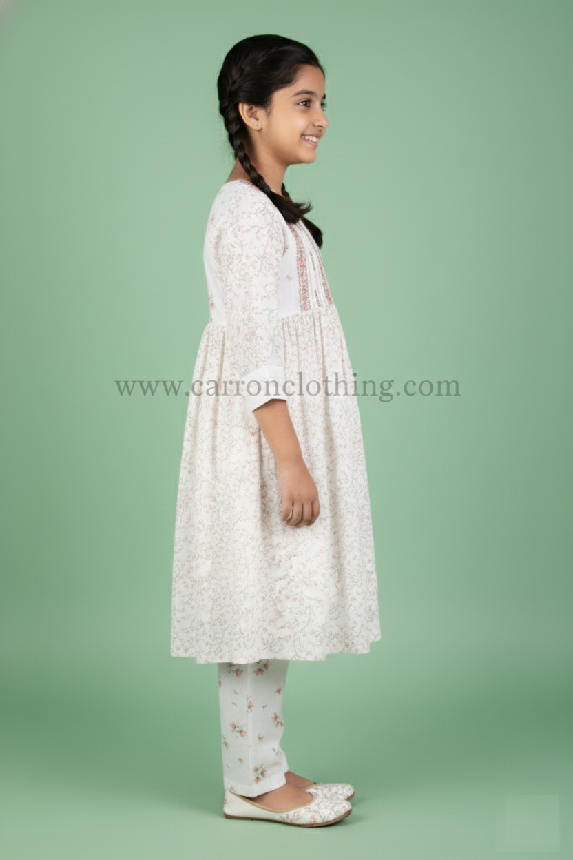 White Colour Kurti Set (GC-GKUS_989)