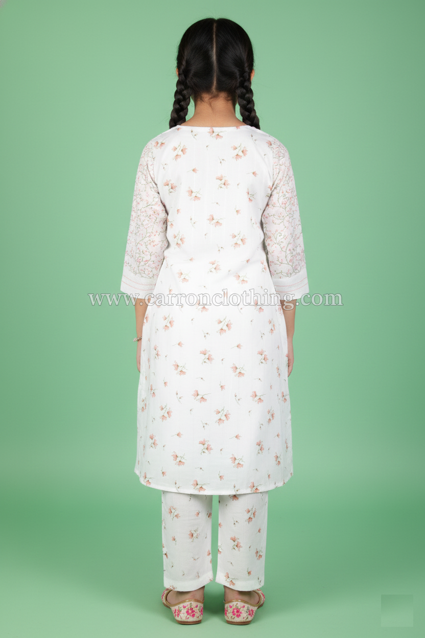 White Colour Kurti Set (GC-GKUS_989)