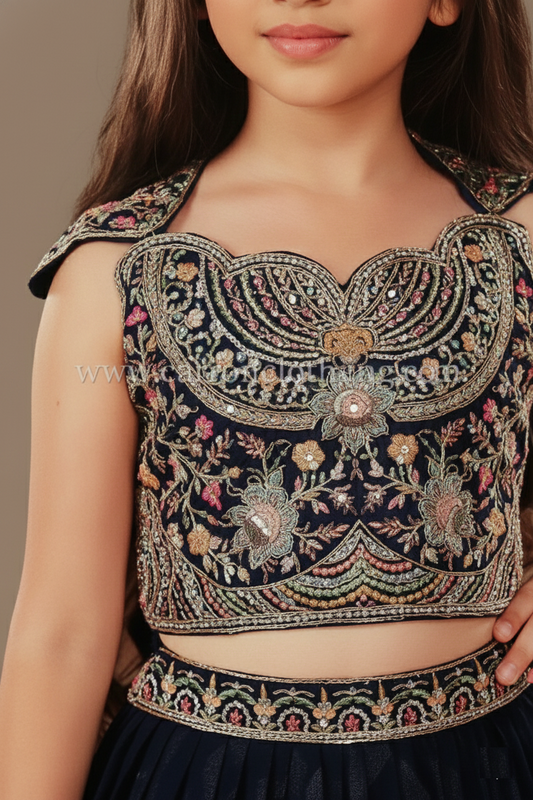 Blue Colour Ghaghra Choli(GE-GGHC_993)