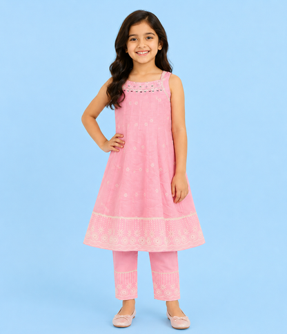 Pink Colour Chudidar(GE-GCHU_2826)