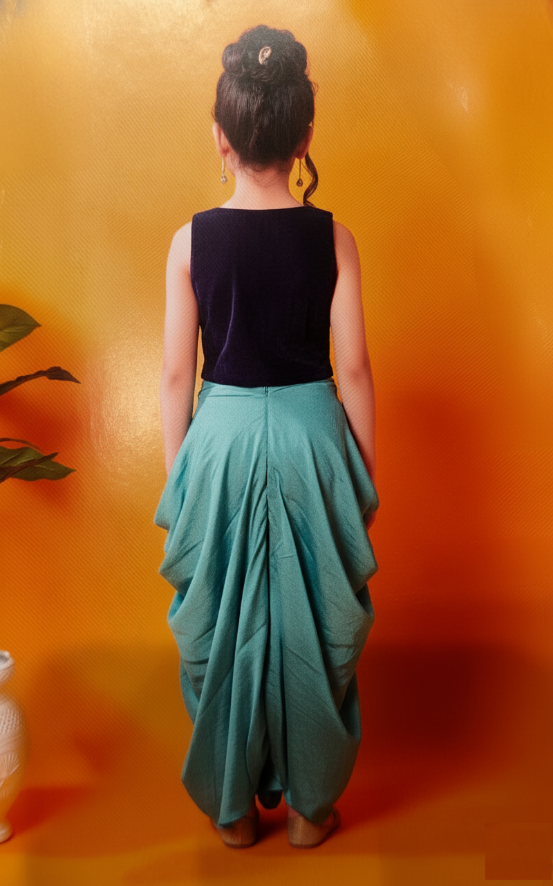 Blue Colour Chudidar(GE-GCHU_9839)