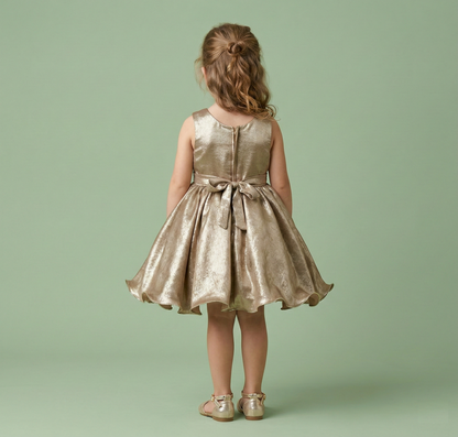Gold Colour Party Frock(GE-GFRP_1050)