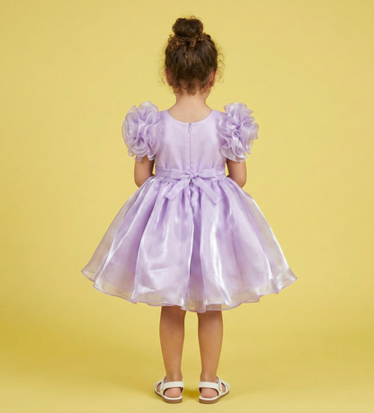 Purple Colour Party Frock(GE-GFRP_325)