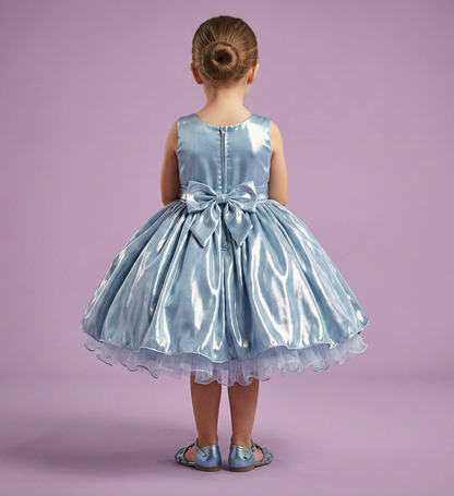 Blue Colour Party Frock(GE-GFRP_469)