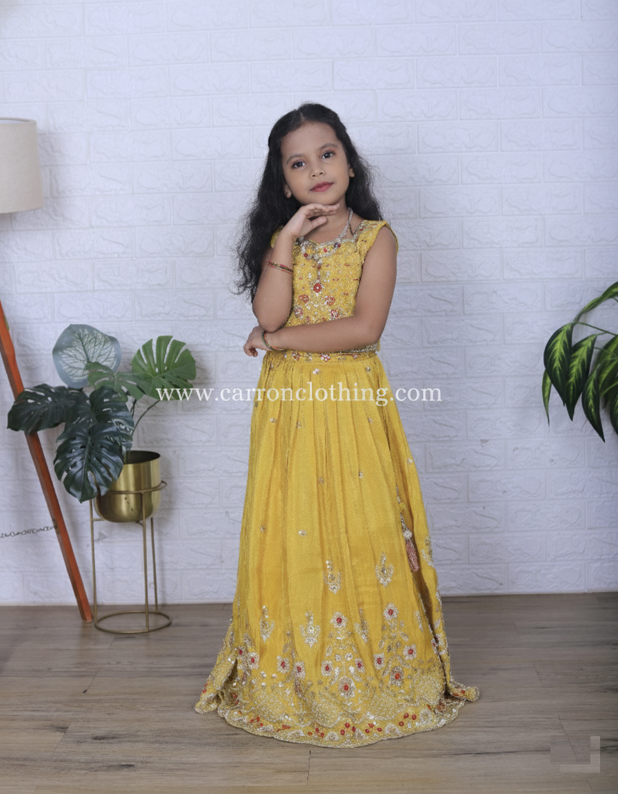 Gold Colour Ghaghra Choli(GE-GGHC_1018)