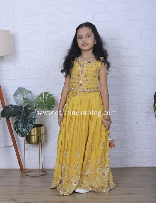 Gold Colour Ghaghra Choli(GE-GGHC_1018)