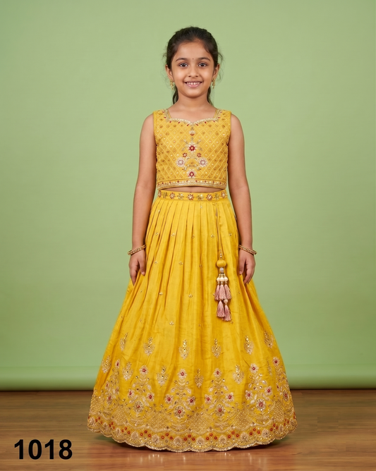 Gold Colour Ghaghra Choli(GE-GGHC_1018)