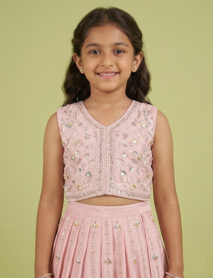 Pink Colour Ghaghra Choli(GE-GGHC_1874)