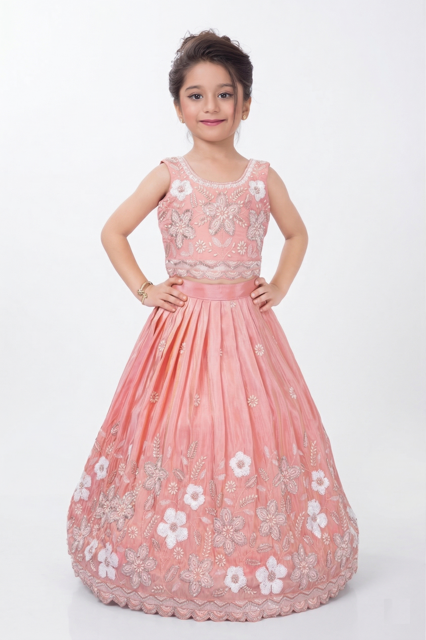 Peach Colour Ghaghra Choli(GE-GGHC_6564)
