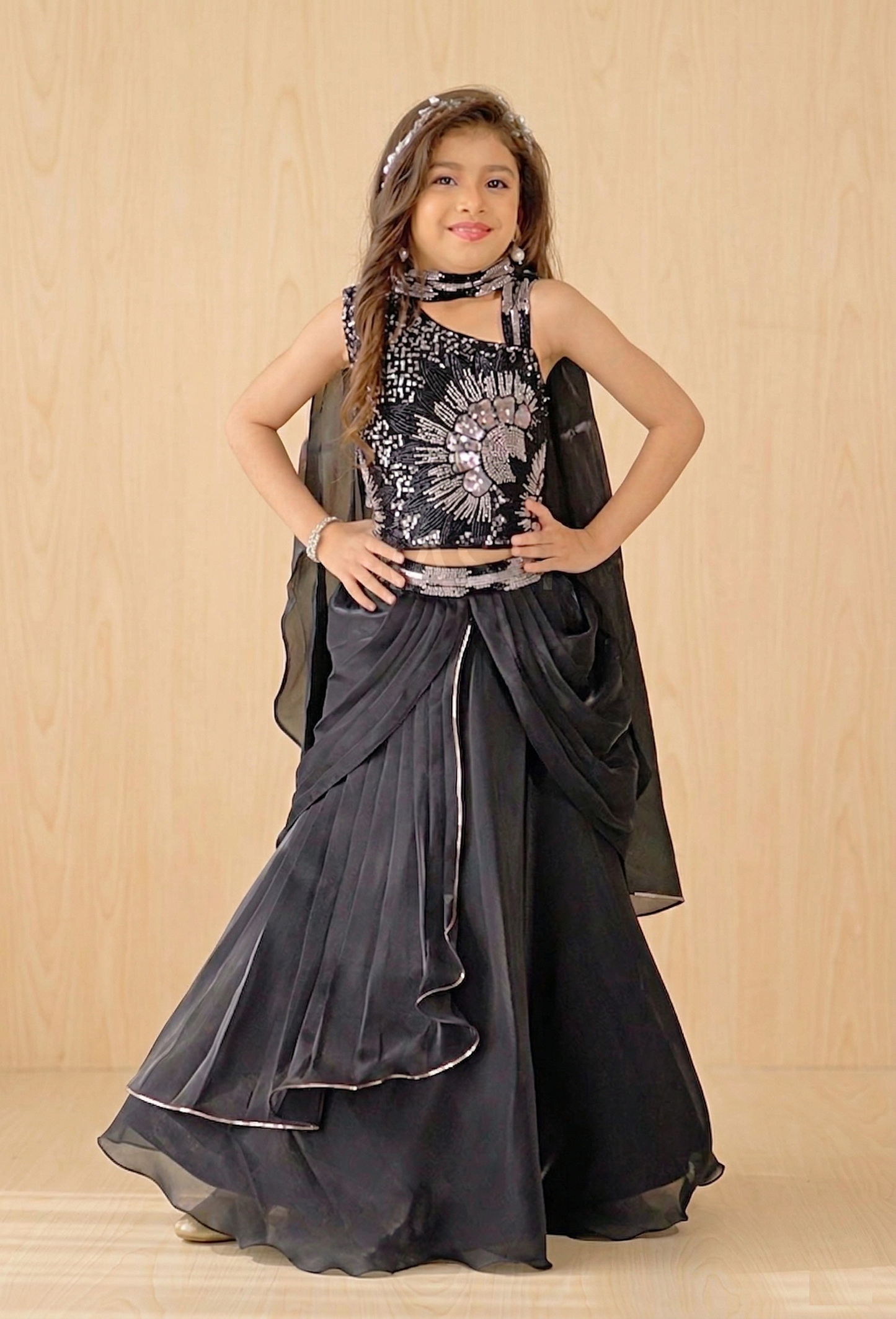 Black Colour Ghaghra Choli(GE-GGHC_786)
