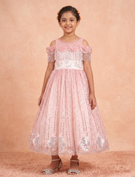 Blush Pink Colour Gown(GE-GGWN_10937)
