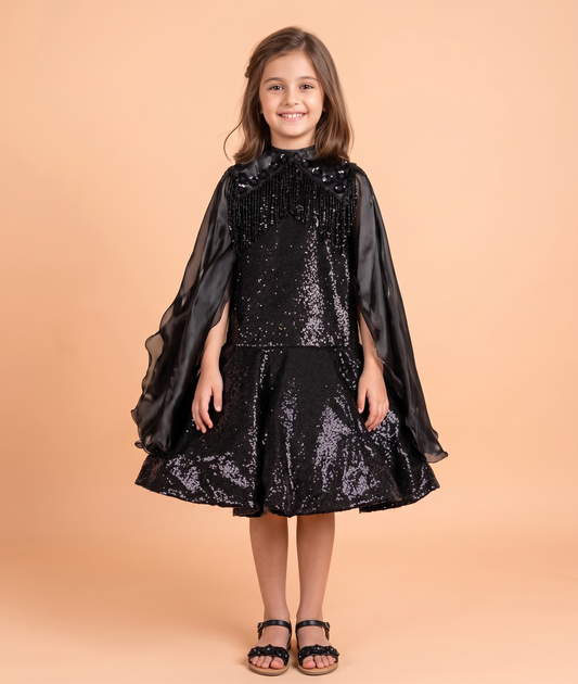 Black Colour Gown(GE-GGWN_6806)