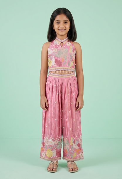 Pink Colour Plazo Set(GE-GPZS_1044)
