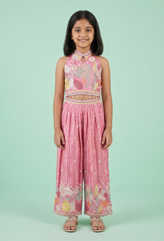 Pink Colour Plazo Set(GE-GPZS_1044)