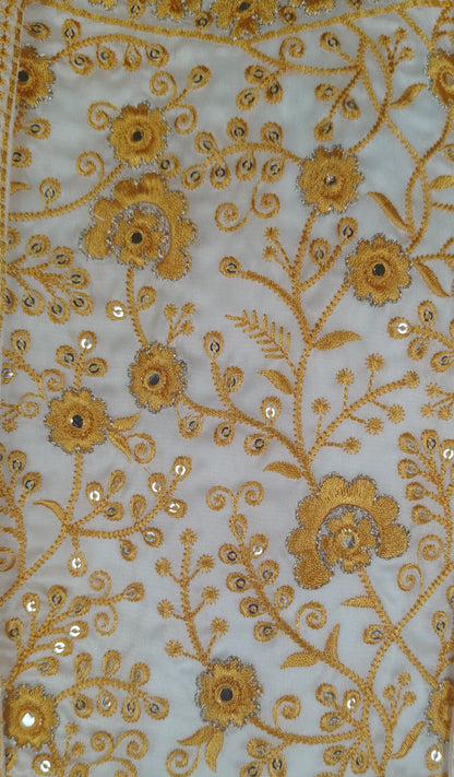 Ivory & Gold  Colour Plazo Set(GE-GPZS_6303)