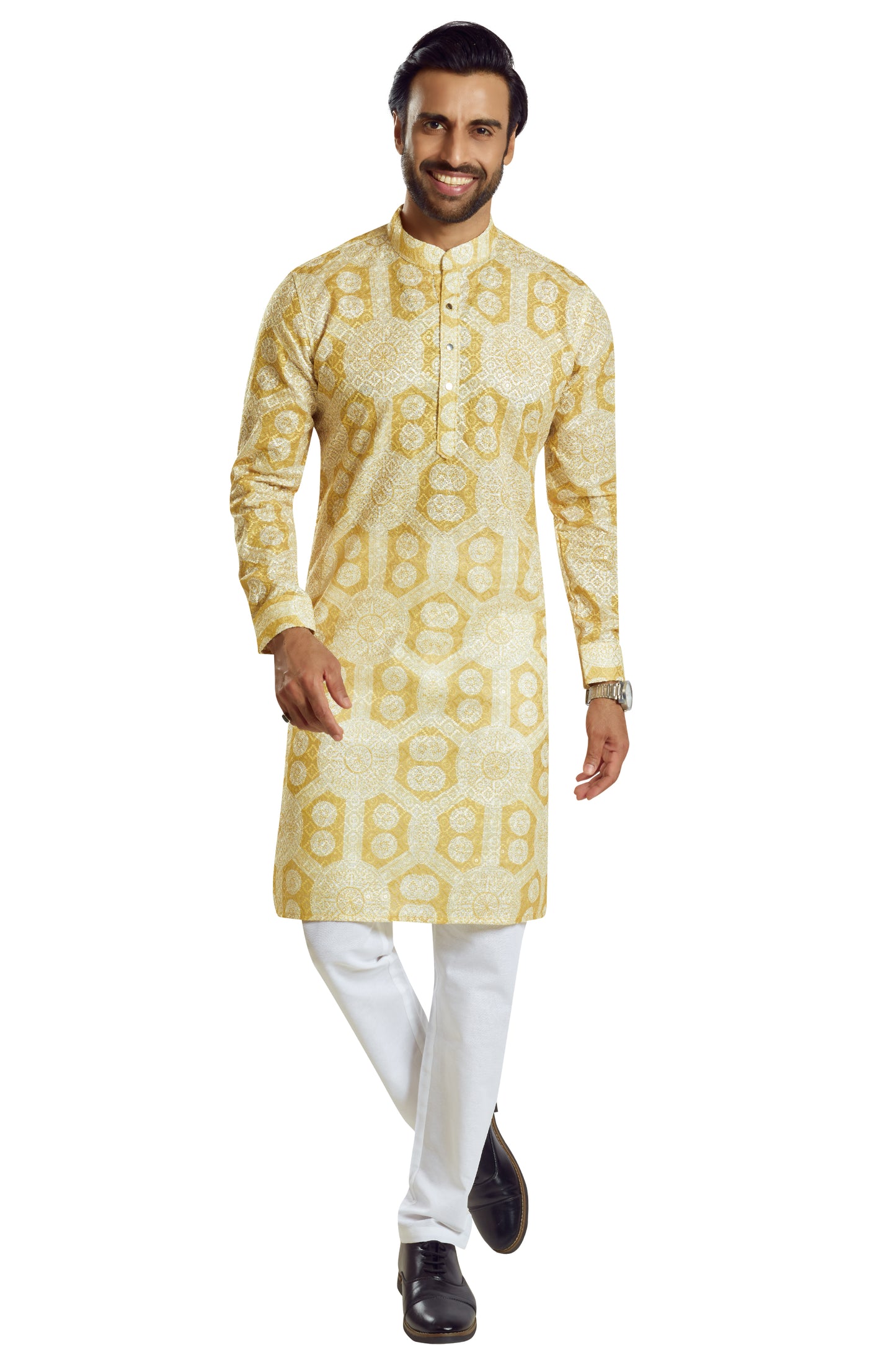 Mustard Colour Kurta With Bottom(MC-MKUC_GKL-AH 1694 5)