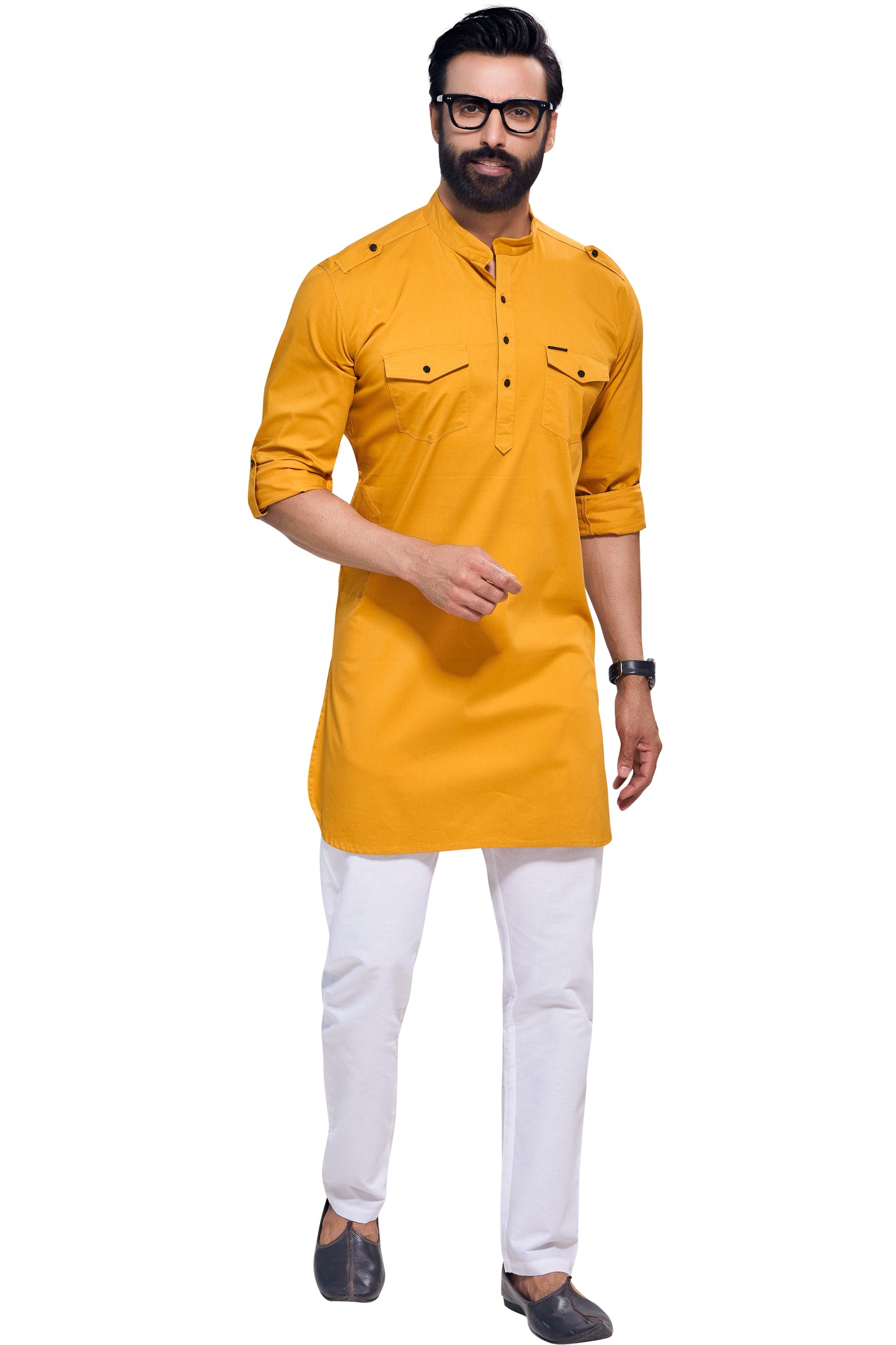 Mustard Colour Kurta With Bottom(MC-MKUC_GKL-INSTA)