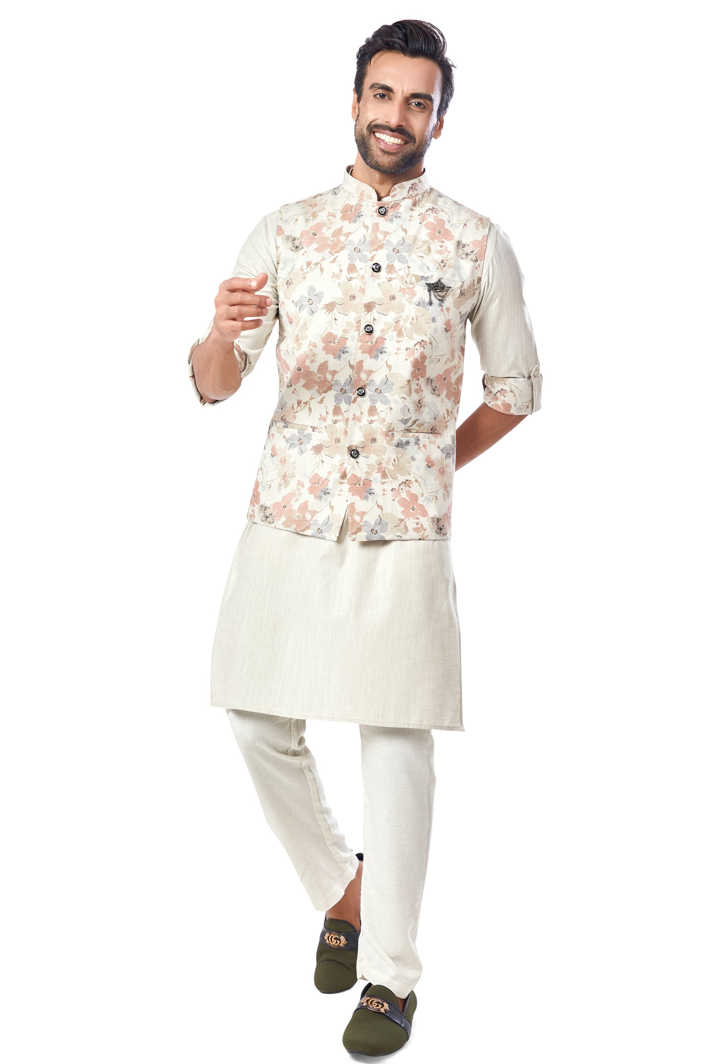 Cream Colour Bundi Set(ME-MBUS_GKST SENATE 2)
