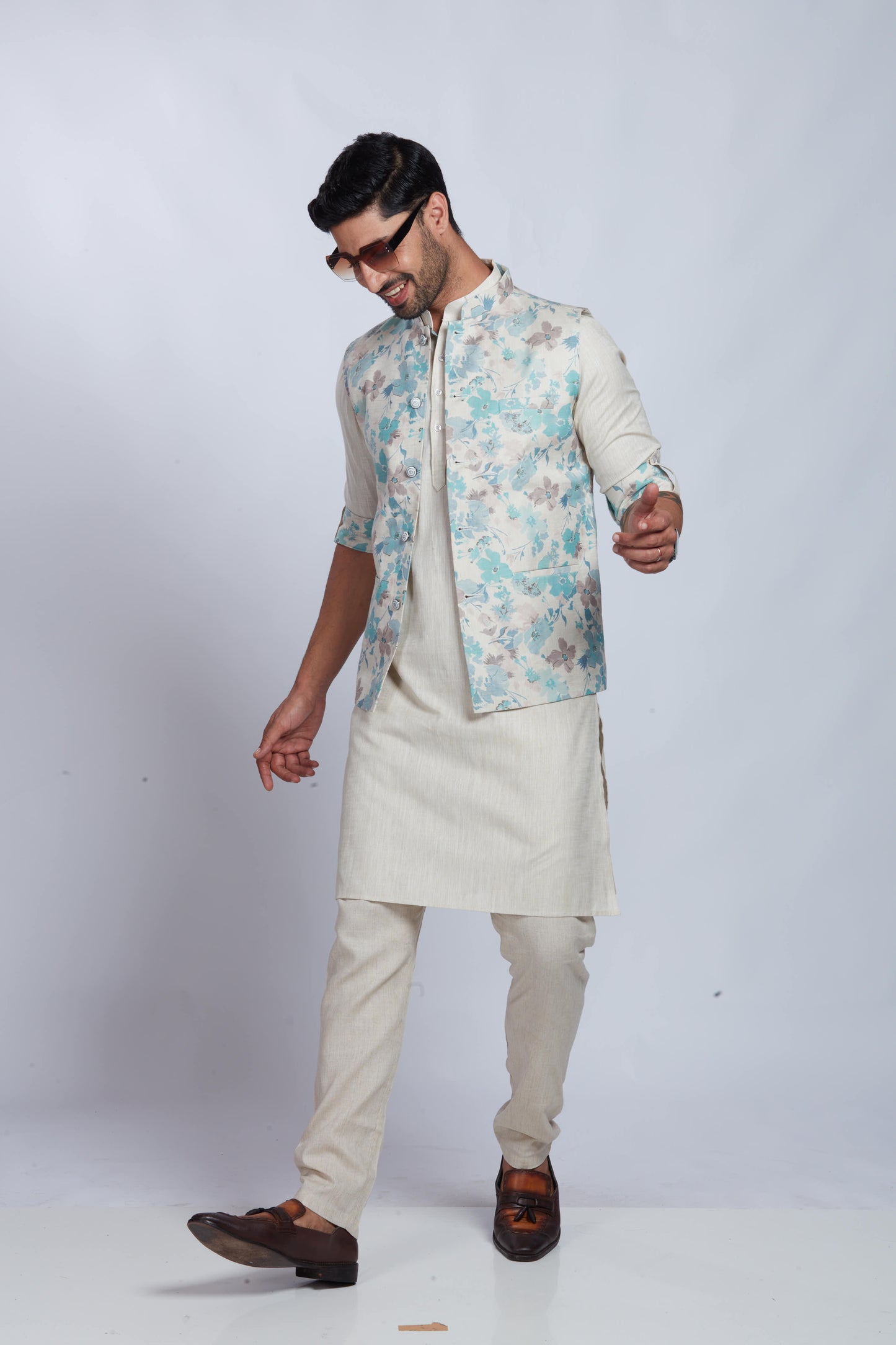 Cream Colour Bundi Set(ME-MBUS_GKST SENATE 5)