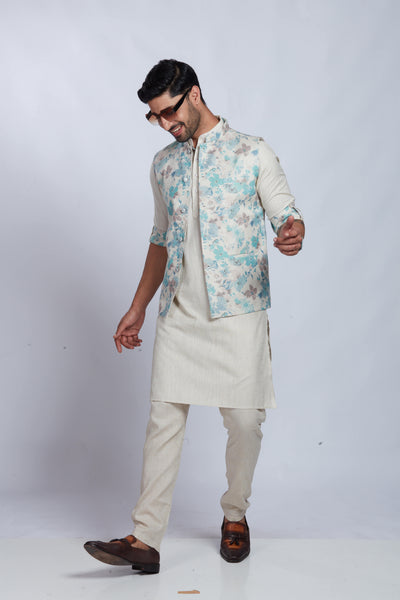 Cream Colour Bundi Set(ME-MBUS_GKST SENATE 5)