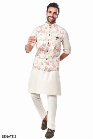 Cream Colour Bundi Set(ME-MBUS_GKST SENATE 2)