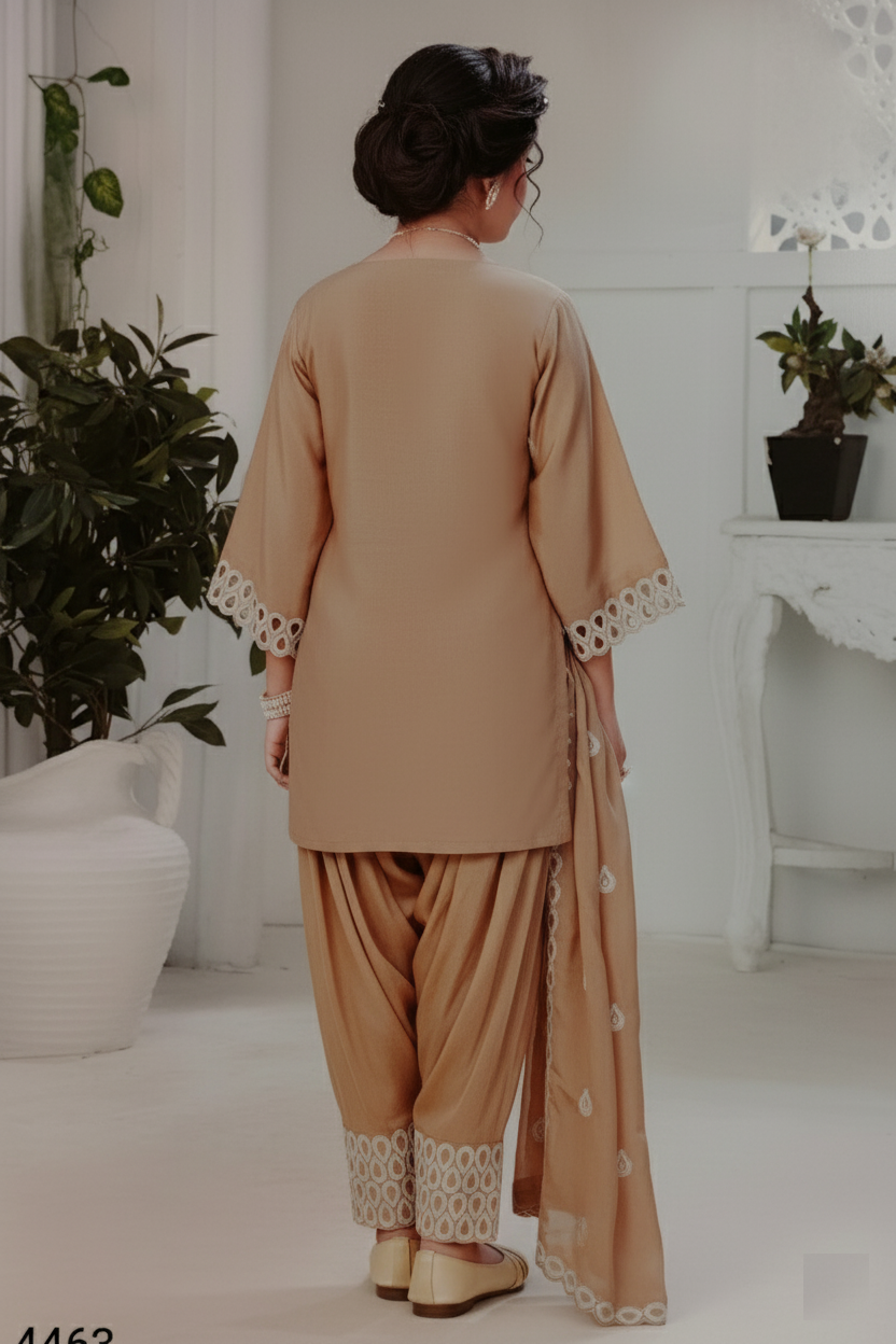 Fawn Colour Chudidar(GE-GCHU_4463)