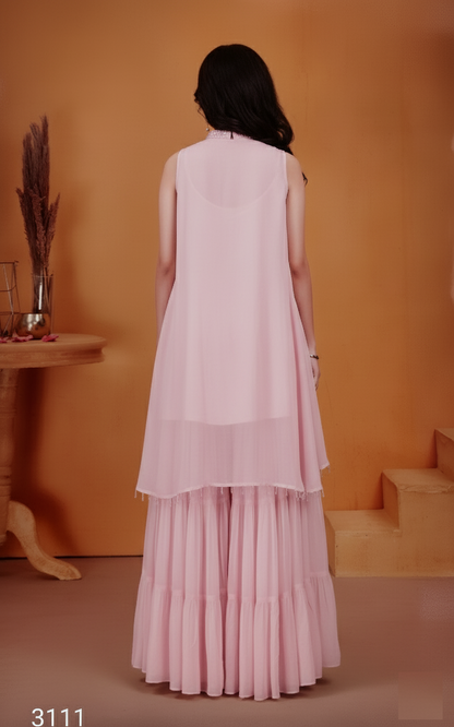 Pink Colour Gharara Set(GE-GGHS_3111)