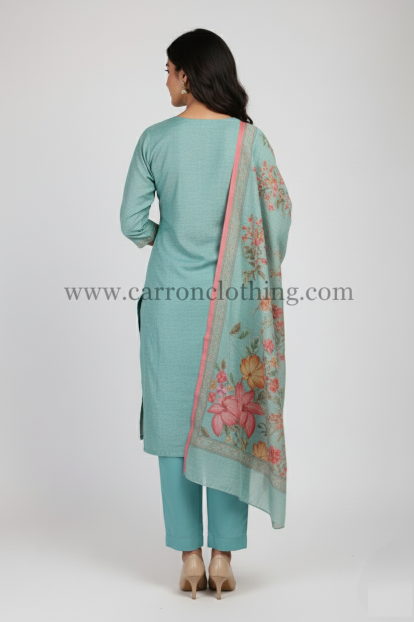 Pista Colour Kurti Set(LC-WKIS_3579.C)