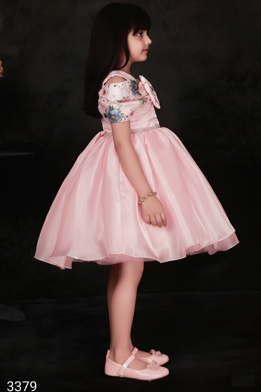 Pink Colour Party Frock(GE-GFRP_3379)