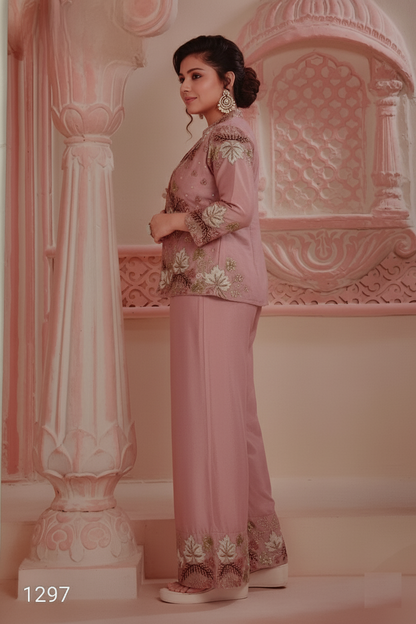Carrot Colour Plazo Set(GE-GPZS_1297)