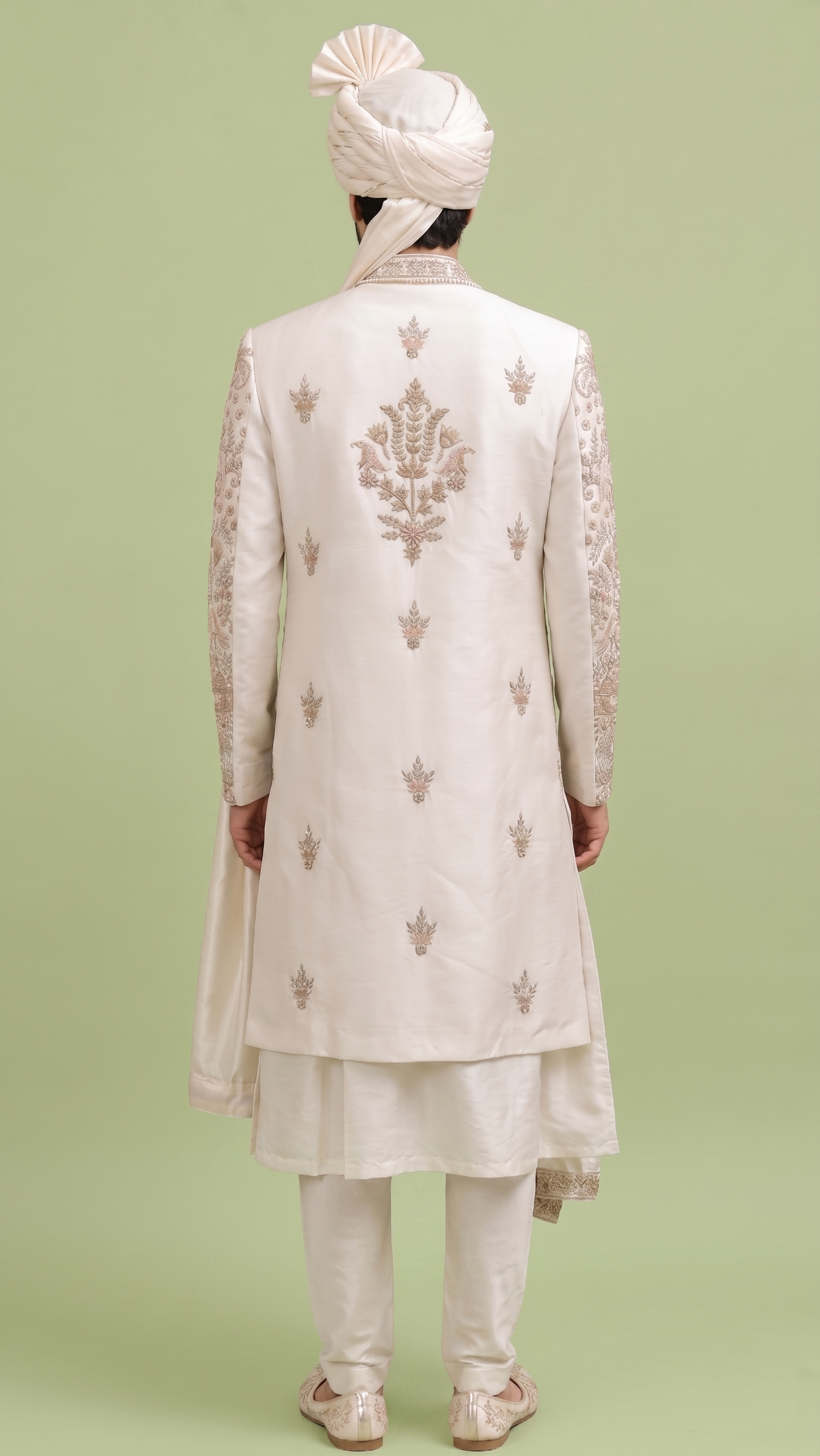Cream Colour Sherwani(ME-MSRW_D9002)