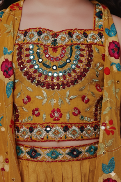 Mustard Colour Plazo Set(GE-GPZS_3099)