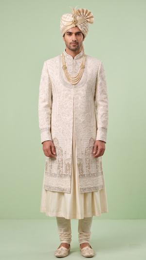 Cream Colour Sherwani(ME-MSRW_12366)