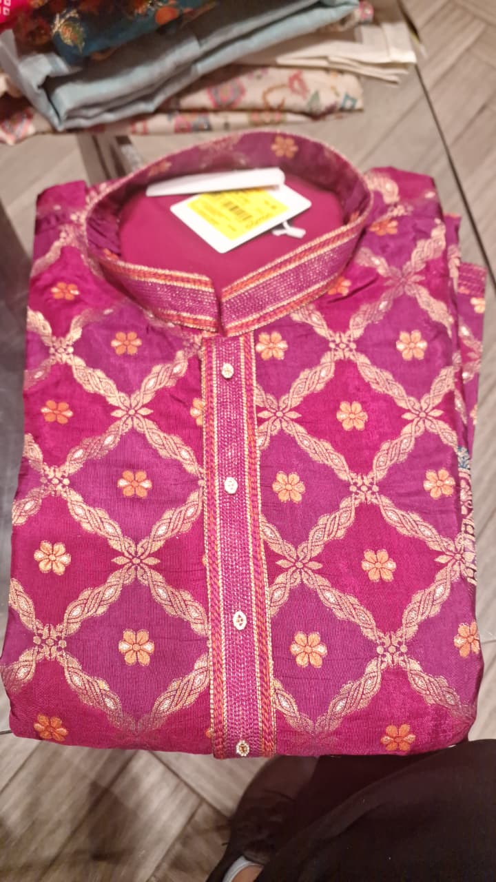 $NDUS$ Magenta Colour Kurta Set(ME-MKUS_4209.E)