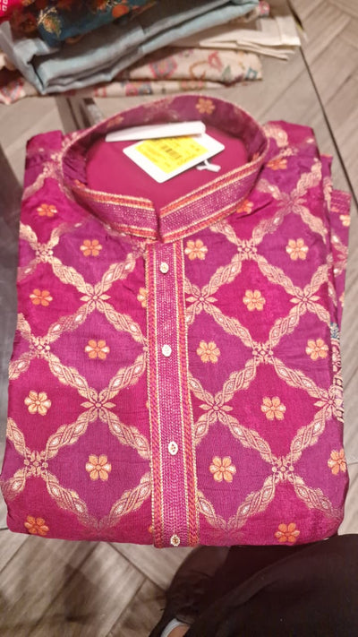 $NDUS$ Magenta Colour Kurta Set(ME-MKUS_4209.E)