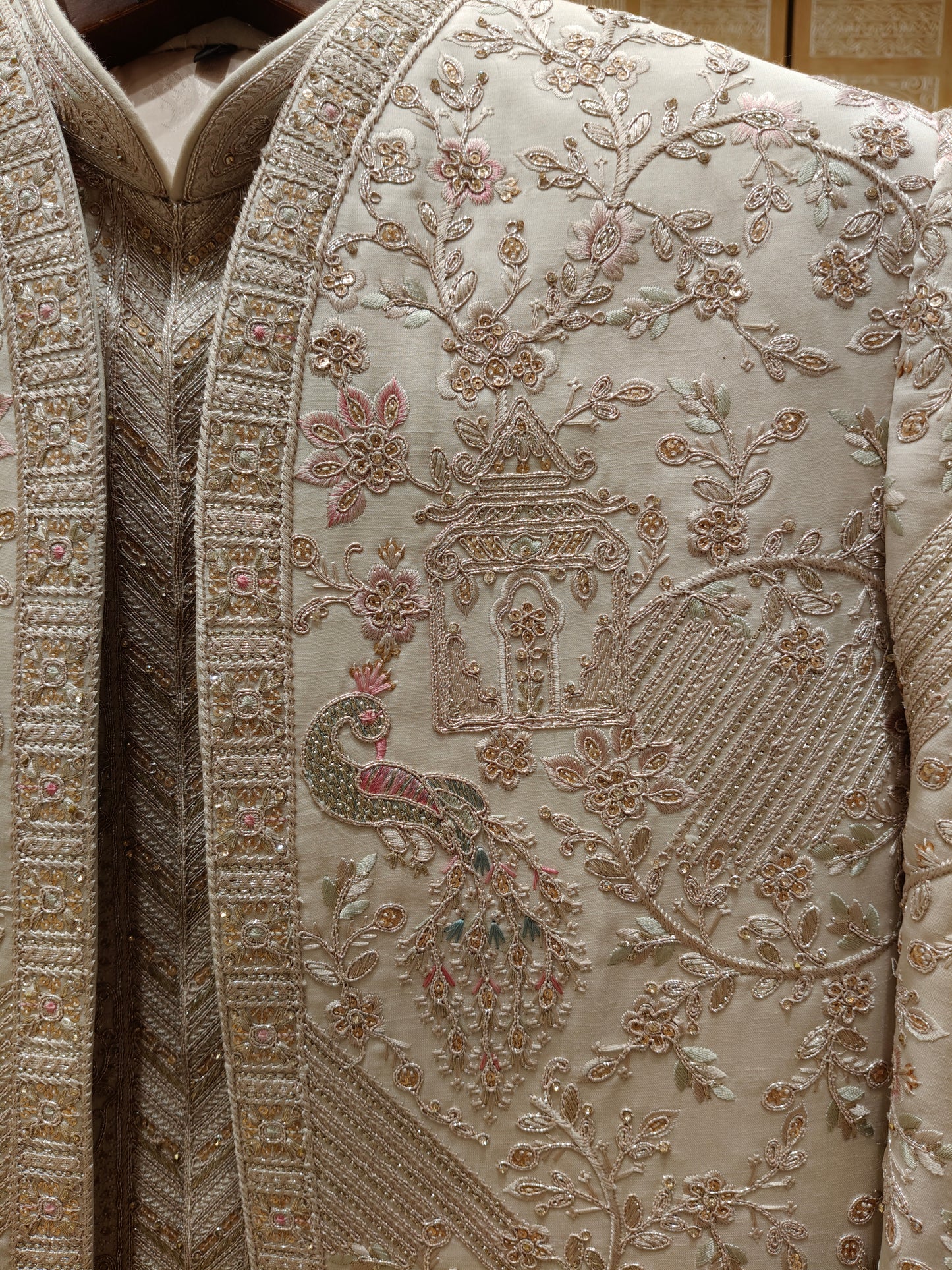 Ivory Colour Sherwani(ME-MSRW_MZ5123 A 1)