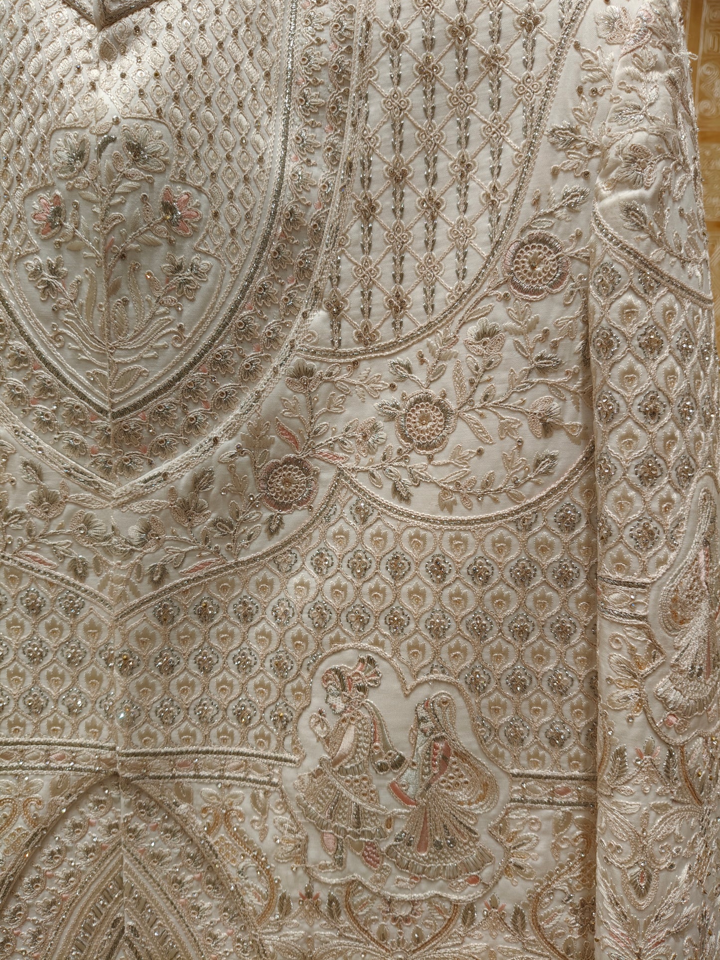 Cream Colour Sherwani(ME-MSRW_MZ5105 W 1)