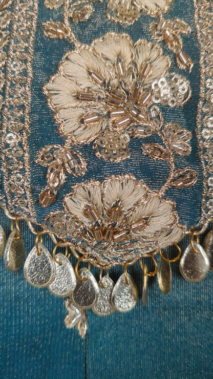 Grey Colour Gharara Set(GE-GGHS_2059)