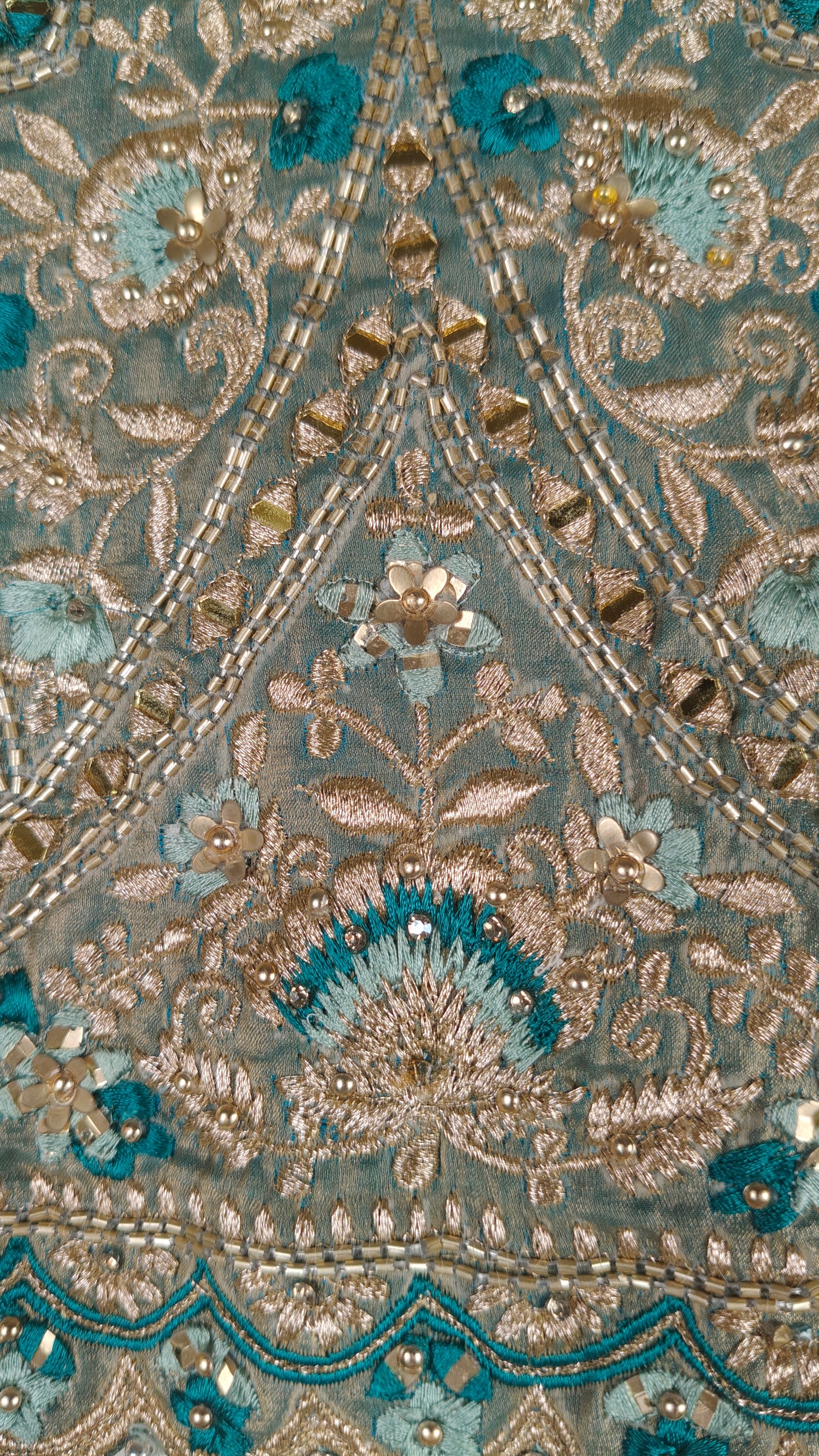 Teal Colour Plazo Set(GE-GPZS_4758)