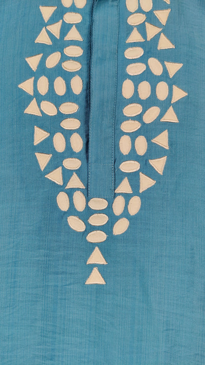 Steel Blue Colour Kurta Set(BE-BKUS_19895)