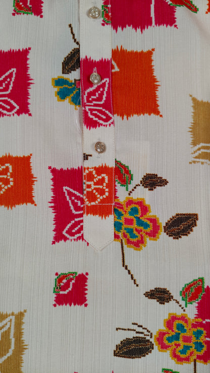 Multi Print Colour Kurta Set(BE-BKUS_3707)