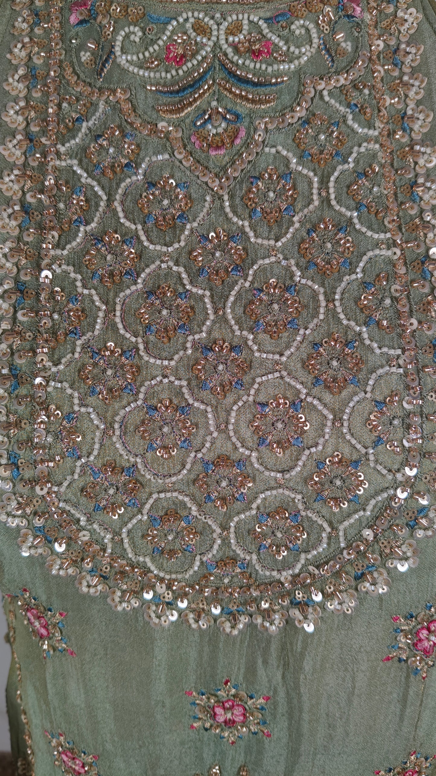 Sage Green Colour Plazo Set(LE-WPZS_3109)