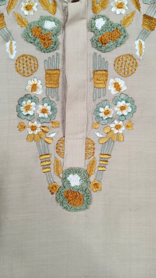 Fawn Colour Kurta Set(BE-BKUS_19896)