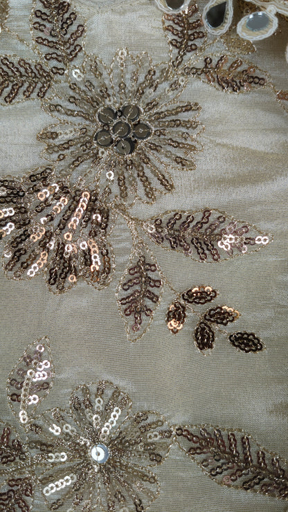 Fawn Colour Plazo Set(GE-GPZS_4102)