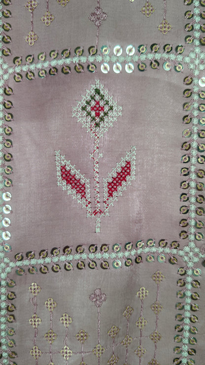 Onion Pink Colour Kurta Set(ME-MKUS_P 1263)