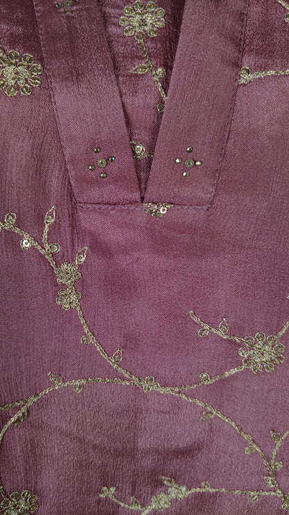 Blush Pink Colour Kurti Set(LC-WKIS_2016 S)