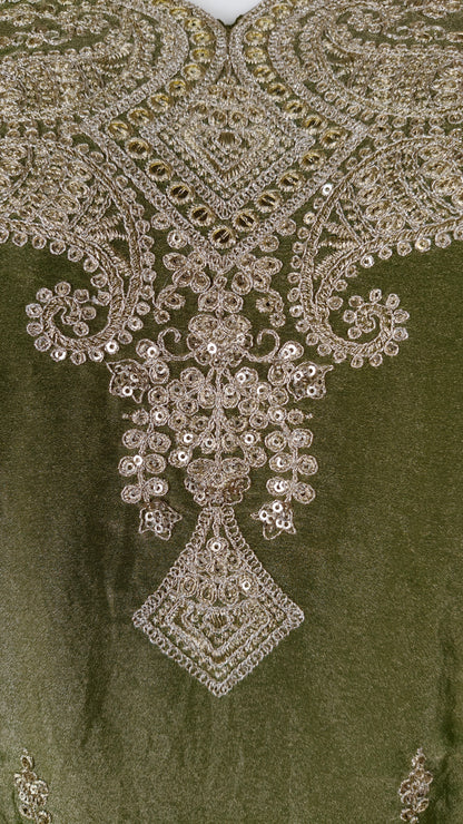 Olive Green Colour Plazo Set(LE-WPZS_17502)