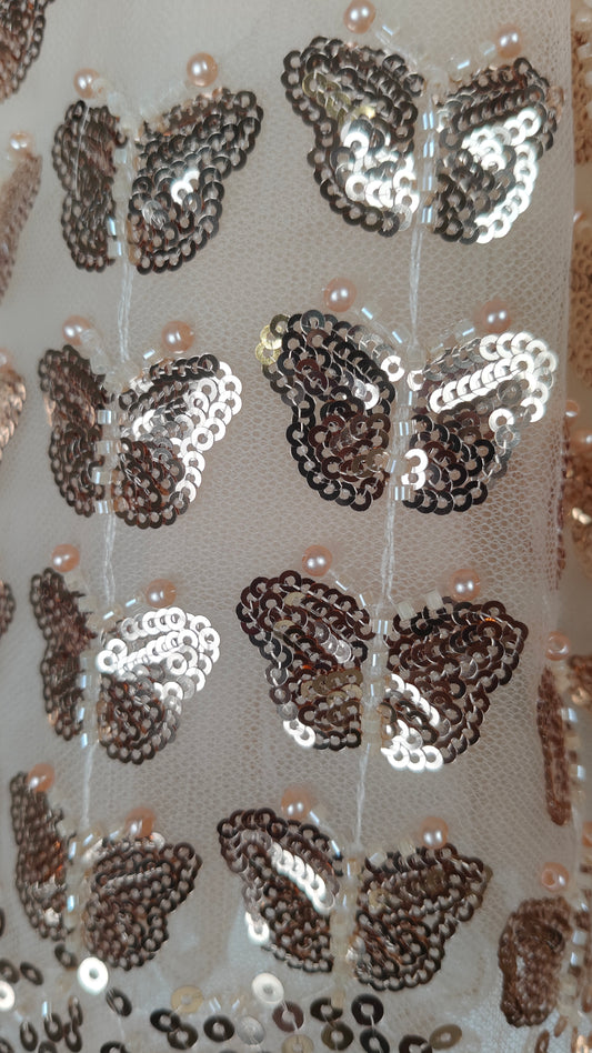 Fawn Colour Party Frock(GE-GFRP_2002)