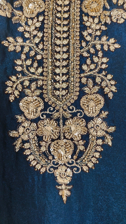 Blue Colour Plazo Set(GE-GPZS_6423)