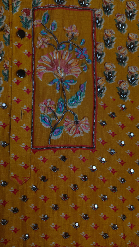 Haldi Colour Kurta Set(ME-MKUS_93019)